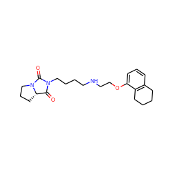 O=C1[C@@H]2CCCN2C(=O)N1CCCCNCCOc1cccc2c1CCCC2 ZINC000038209297