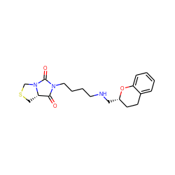 O=C1[C@@H]2CSCN2C(=O)N1CCCCNC[C@H]1CCc2ccccc2O1 ZINC000073258838