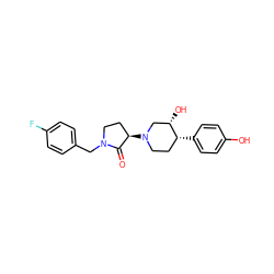 O=C1[C@H](N2CC[C@@H](c3ccc(O)cc3)[C@@H](O)C2)CCN1Cc1ccc(F)cc1 ZINC001772603489