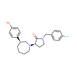 O=C1[C@H](N2CCCC[C@@H](c3ccc(O)cc3)C2)CCN1Cc1ccc(F)cc1 ZINC001772638769