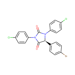 O=C1[C@H](c2ccc(Br)cc2)N(c2ccc(Cl)cc2)C(=O)N1c1ccc(Cl)cc1 ZINC000013680156