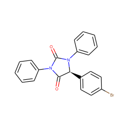 O=C1[C@H](c2ccc(Br)cc2)N(c2ccccc2)C(=O)N1c1ccccc1 ZINC000013680128