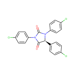 O=C1[C@H](c2ccc(Cl)cc2)N(c2ccc(Cl)cc2)C(=O)N1c1ccc(Cl)cc1 ZINC000013680148