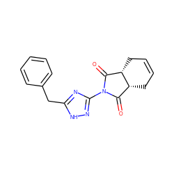 O=C1[C@H]2CC=CC[C@H]2C(=O)N1c1n[nH]c(Cc2ccccc2)n1 ZINC000004195769