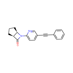 O=C1[C@H]2CCC[C@H]2N1c1ccc(C#Cc2ccccc2)cn1 ZINC000144948285