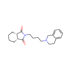 O=C1[C@H]2CCCC[C@H]2C(=O)N1CCCCN1CCc2ccccc2C1 ZINC000013802424