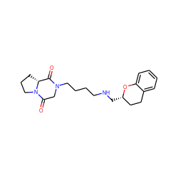 O=C1[C@H]2CCCN2C(=O)CN1CCCCNC[C@H]1CCc2ccccc2O1 ZINC000073280359