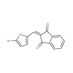 O=C1C(=Cc2ccc(Br)o2)C(=O)c2ccccc21 ZINC000000032687