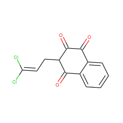 O=C1C(=O)C(CC=C(Cl)Cl)C(=O)c2ccccc21 ZINC000000001278