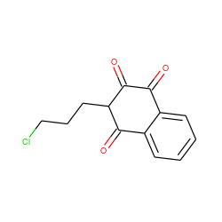 O=C1C(=O)C(CCCCl)C(=O)c2ccccc21 ZINC000100548445