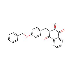 O=C1C(=O)C(Cc2ccc(OCc3ccccc3)cc2)C(=O)c2ccccc21 ZINC000040937159