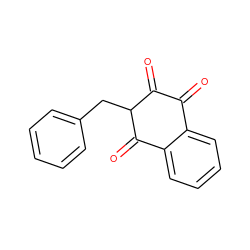 O=C1C(=O)C(Cc2ccccc2)C(=O)c2ccccc21 ZINC000095544267