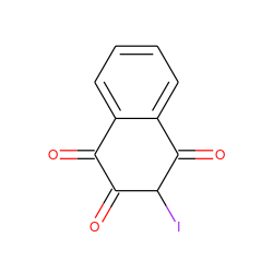 O=C1C(=O)C(I)C(=O)c2ccccc21 ZINC000238714600