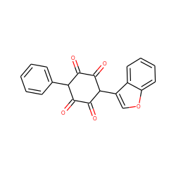 O=C1C(=O)C(c2coc3ccccc23)C(=O)C(=O)C1c1ccccc1 ZINC000037866064