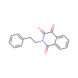 O=C1C(=O)N(CCc2ccccc2)C(=O)c2ccccc21 ZINC000013683133