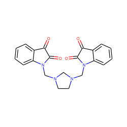 O=C1C(=O)N(CN2CCN(CN3C(=O)C(=O)c4ccccc43)C2)c2ccccc21 ZINC000019321445