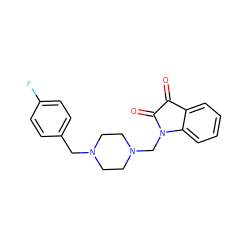 O=C1C(=O)N(CN2CCN(Cc3ccc(F)cc3)CC2)c2ccccc21 ZINC000020613932