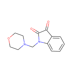 O=C1C(=O)N(CN2CCOCC2)c2ccccc21 ZINC000019300440