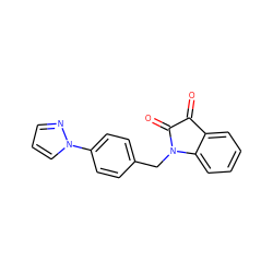 O=C1C(=O)N(Cc2ccc(-n3cccn3)cc2)c2ccccc21 ZINC000299823742