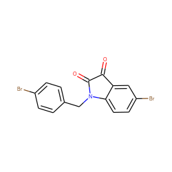 O=C1C(=O)N(Cc2ccc(Br)cc2)c2ccc(Br)cc21 ZINC000004554847