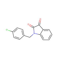 O=C1C(=O)N(Cc2ccc(Cl)cc2)c2ccccc21 ZINC000001715654