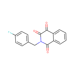 O=C1C(=O)N(Cc2ccc(F)cc2)C(=O)c2ccccc21 ZINC000013683140