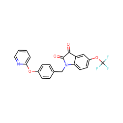 O=C1C(=O)N(Cc2ccc(Oc3ccccn3)cc2)c2ccc(OC(F)(F)F)cc21 ZINC000064540452