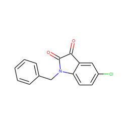 O=C1C(=O)N(Cc2ccccc2)c2ccc(Cl)cc21 ZINC000002482985