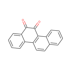 O=C1C(=O)c2c(ccc3ccccc23)-c2ccccc21 ZINC000001680760