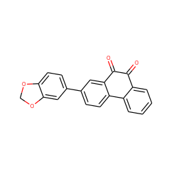 O=C1C(=O)c2cc(-c3ccc4c(c3)OCO4)ccc2-c2ccccc21 ZINC000013862845