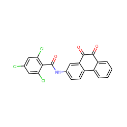 O=C1C(=O)c2cc(NC(=O)c3c(Cl)cc(Cl)cc3Cl)ccc2-c2ccccc21 ZINC000013862838