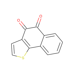 O=C1C(=O)c2ccsc2-c2ccccc21 ZINC000013862849