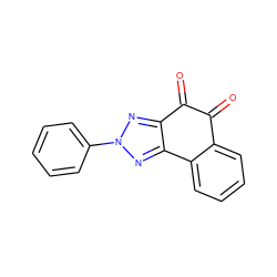 O=C1C(=O)c2nn(-c3ccccc3)nc2-c2ccccc21 ZINC000003153796