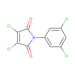 O=C1C(Cl)=C(Cl)C(=O)N1c1cc(Cl)cc(Cl)c1 ZINC000000145797