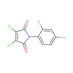 O=C1C(Cl)=C(Cl)C(=O)N1c1ccc(Cl)cc1Cl ZINC000000114936