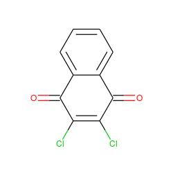 O=C1C(Cl)=C(Cl)C(=O)c2ccccc21 ZINC000000135323