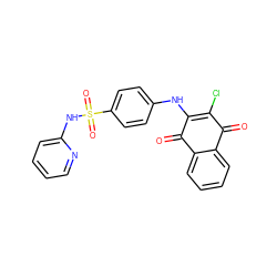 O=C1C(Cl)=C(Nc2ccc(S(=O)(=O)Nc3ccccn3)cc2)C(=O)c2ccccc21 ZINC000003954006