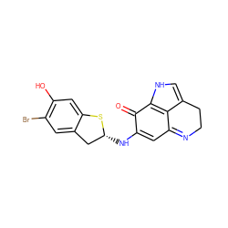 O=C1C(N[C@@H]2Cc3cc(Br)c(O)cc3S2)=CC2=NCCc3c[nH]c1c32 ZINC000000592716