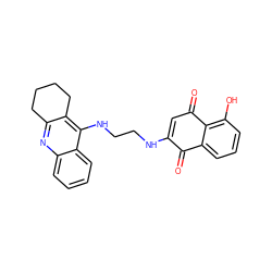 O=C1C(NCCNc2c3c(nc4ccccc24)CCCC3)=CC(=O)c2c(O)cccc21 ZINC000299834199