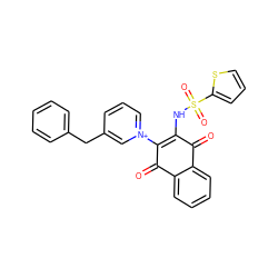 O=C1C(NS(=O)(=O)c2cccs2)=C([n+]2cccc(Cc3ccccc3)c2)C(=O)c2ccccc21 ZINC000095346064