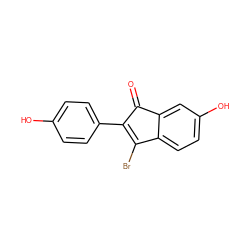 O=C1C(c2ccc(O)cc2)=C(Br)c2ccc(O)cc21 ZINC000016051727