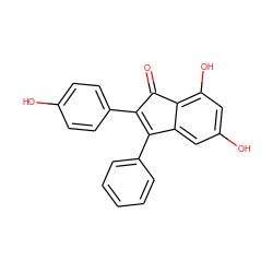 O=C1C(c2ccc(O)cc2)=C(c2ccccc2)c2cc(O)cc(O)c21 ZINC000028477106