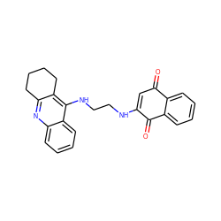 O=C1C=C(NCCNc2c3c(nc4ccccc24)CCCC3)C(=O)c2ccccc21 ZINC000299823512