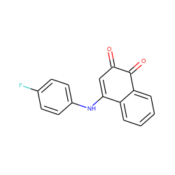 O=C1C=C(Nc2ccc(F)cc2)c2ccccc2C1=O ZINC000100561258