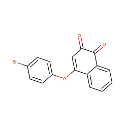 O=C1C=C(Oc2ccc(Br)cc2)c2ccccc2C1=O ZINC001772652317