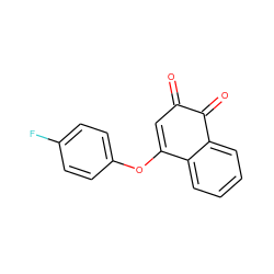 O=C1C=C(Oc2ccc(F)cc2)c2ccccc2C1=O ZINC001772642509