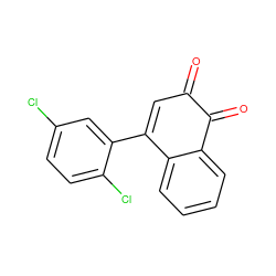 O=C1C=C(c2cc(Cl)ccc2Cl)c2ccccc2C1=O ZINC000013443871