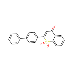 O=C1C=C(c2ccc(-c3ccccc3)cc2)S(=O)(=O)c2ccccc21 ZINC000027196045