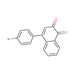 O=C1C=C(c2ccc(Br)cc2)c2ccccc2C1=O ZINC000013862810