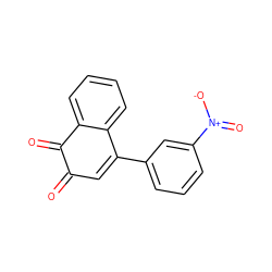 O=C1C=C(c2cccc([N+](=O)[O-])c2)c2ccccc2C1=O ZINC000013862809